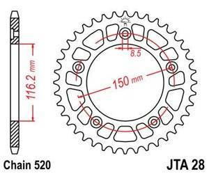 ZĘBATKA NAPĘDOWA JT TYŁ (520)