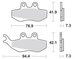 KLOCKI HAMULCOWE SBS 120 MS