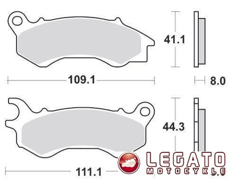 KLOCKI HAMULCOWE SBS 205 CT