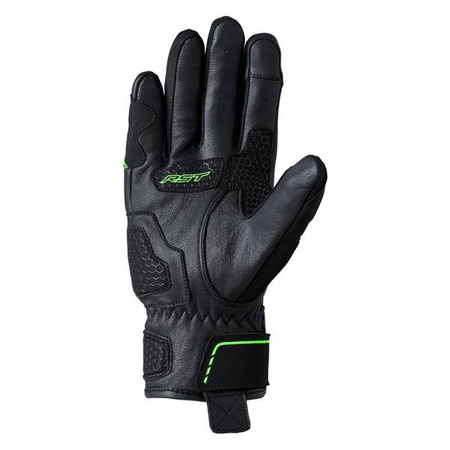 RĘKAWICE SKÓRZANE RST S1 MESH CE BLACK/GREY/NEON GREEN S (3182)