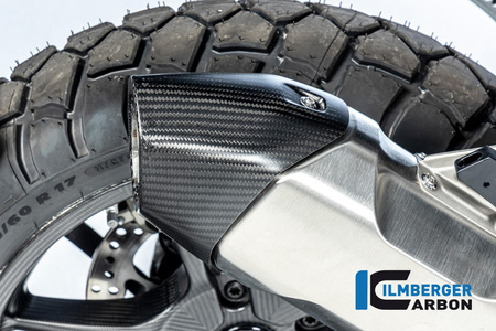 Osłona tłumika tylnego - matowy carbon BMW R 1300 GS (od 2023) ILMBERGER CM.AHS.011.R23GS