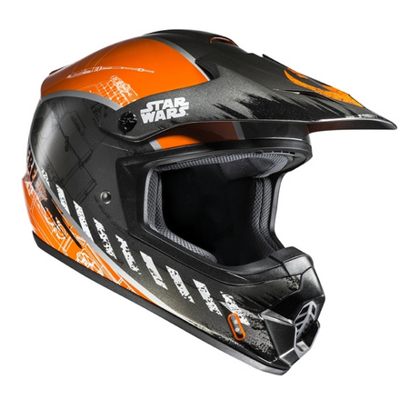 KASK HJC CS-MX II REBEL X-WING STAR WARS SILVER/ORANGE
