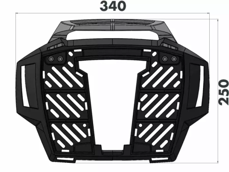 BMW F 850 GS Adventure (2019-) Alurack-Metal carrier for TC