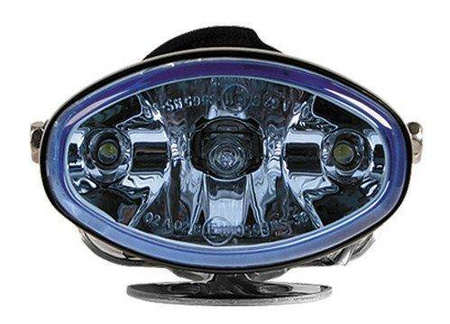 72351 - Felix, Zaawansowany technologiczny wielopowierzchniowy reflektor, niebieska soczewka, białe światło