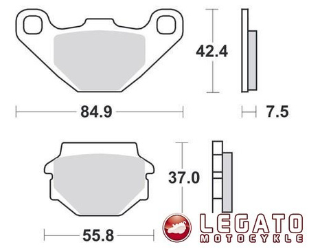KLOCKI HAMULCOWE SBS 135 HF