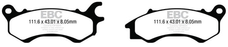 EBC Klocki hamulcowe SFA709 skuterowe (kpl. na 1 tarcze)