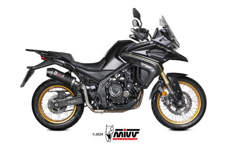 Mivv Tłumik końcowy OVAL BLACK STAINLESS STEEL WITH CARBON CAP VOGE VALICO 900 DSX 2024-2026