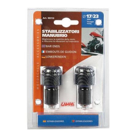 90314 SU-4 uniwersalne ciężarki kierownicy 17/23 mm - carbon