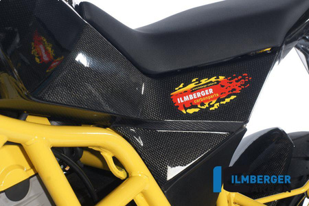 Panel boczny owiewki lewy - carbon HUSQVARNA Nuda 900 (2012-2014) ILMBERGER VSL.005.NUDA9.K