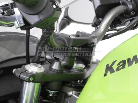 ZESTAW PODWYŻSZAJĄCY KIEROWNICĘ 22MM, KAWASAKI ER-6 N/F (08-) SW-MOTECH BLACK