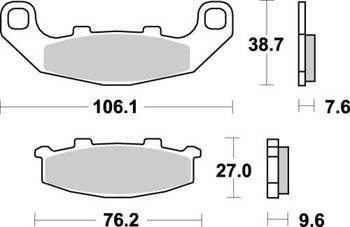 KLOCKI HAMULCOWE SBS 615 HS