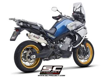 SC-Project tłumik końcowy Rally Raid tytan CF Moto 800MT (2022-2024)