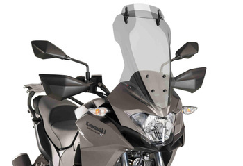 Szyba turystyczna PUIG do Kawasaki Versys-X 300 2017-2023 (z deflektorem) Lekko przyciemniany (H) 9713H