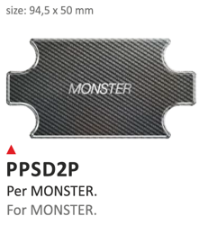 ONEDESIGN Naklejka na półkę kierownicy Ducati Monster