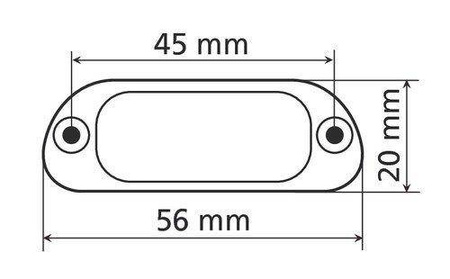 90162 - 4 punktowe oświetlenie tablicy rejestracyjnej LED, białe, zatwierdzone do użytku drogowego 