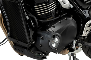 Crash pady PUIG do Triumph Scrambler 400 / X 24-25 (Vintage) Czarny (N) 22027N