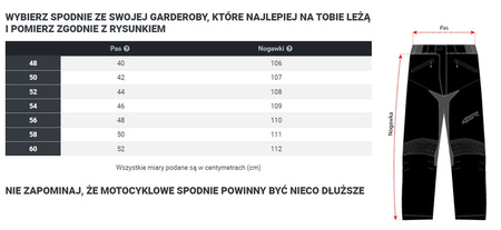 SPODNIE MOTOCYKLOWE SKÓRZANE 4SR ROADSTER