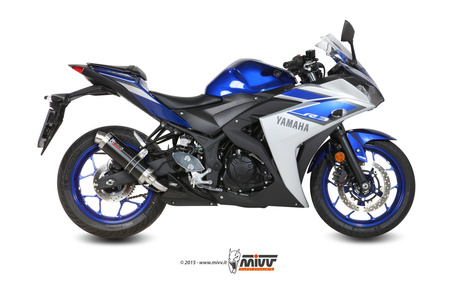 Mivv Tłumik końcowy GP BLACK stal nierdzewna YAMAHA YZF R3 2015-2024