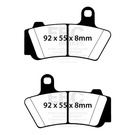 EBC Klocki hamulcowe FA748HH wzmacniane (kpl. na 1 tarcze)