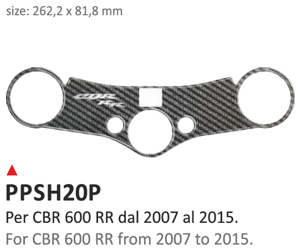 ONEDESIGN Naklejka na półkę kierownicy Honda CBR 600RR 2007/2016