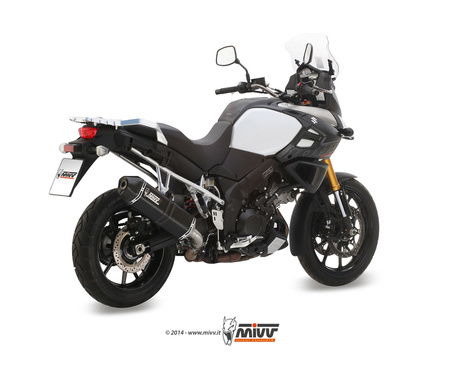 Mivv Tłumik końcowy SPEED EDGE BLACK stal nierdzewna SUZUKI V-STROM 1000 2014-2020