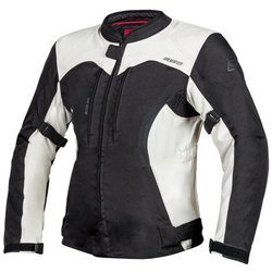 Motocyklowa Kurtka Tekstylna Ozone Delta IV Lady Black/Light Grey