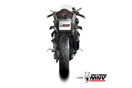 Mivv Tłumik końcowy AK-1 BLACK STAINLESS STEEL WITH CARBON CAP CF MOTO 450SR 2023-2024