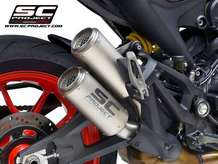 SC-Project tłumik końcowy Twin CR-T tytan Ducati Monster 937 (2021-2024)