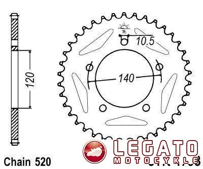 ZĘBATKA NAPĘDOWA JT ALU (520)