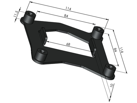 Legacy rear bag set for attachment to Hepco&Becker Soloracks