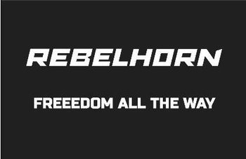 Odznaka Na Rzep Rebelhorn Freedom All The Way Black 50X80MM