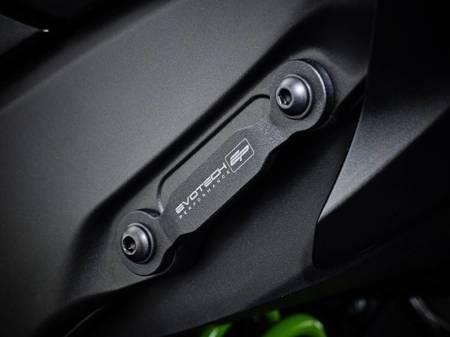 EP Kawasaki ZX-10R Performance Footrest Blanking Plate Kit (2019-2020) (PRN008749-07) - EVOTECH PERFORMANCE