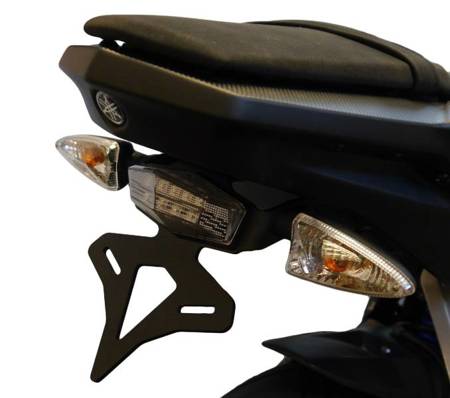 EVOTECH PERFORMANCE mocowanie tablicy Yamaha MT-125 (2014 - 2019)  (Clear Light) 