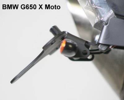 MOCOWANIE TABLICY REJESTRACYJNEJ RG RACING BMW G650 X CHALLENGE/COUNTRY/MOTO BLACK