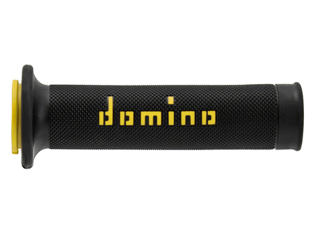 Manetki Domino na kierownicę Czarny-Żółty