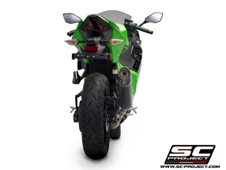 SC Project Tłumik końcowy Oval Carbon Kawasaki Ninja 400 2018-2020