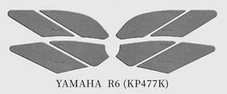 Tank Pad/Tank Grips KEITI Yamaha R3 Black