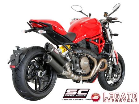 Tłumik końcowy SC Project GP-Tech Twin Carbon Ducati Monster 1200 / S