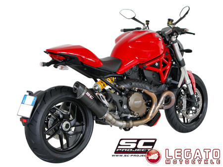 Tłumik końcowy SC Project OVAL Matt Carbon Ducati Monster 1200 / S