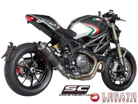 Tłumik końcowy SC Project OVAL R60 Carbon Ducati Monster 1100 EVO