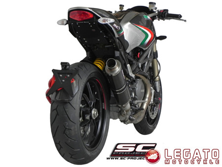 Tłumik końcowy SC Project OVAL R60 Carbon Ducati Monster 1100 EVO