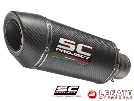 Tłumik końcowy SC Project OVAL Racing Carbon 60mm