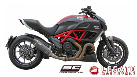 Tłumik końcowy SC Project OVAL Titanium Ducati Diavel 2011-2017