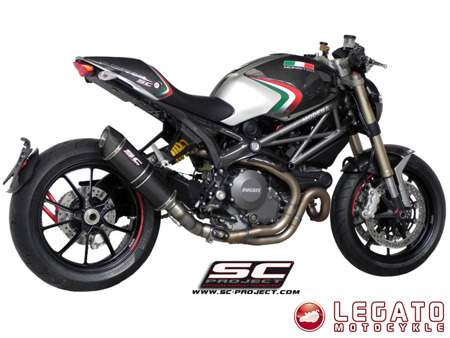 Tłumik końcowy SC Project OVAL Titanium Ducati Monster 1100 EVO