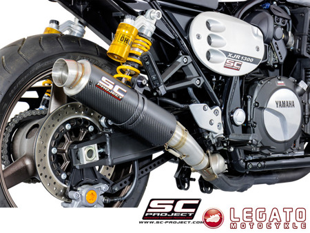 Tłumik końcowy SC Project, model GP65 Carbon Yamaha XJR 1300 / RACER 2015-2017