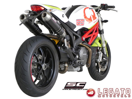 Tłumiki końcowe SC Project GP-EVO Titanium Ducati Monster 1100 / S / 796 / 696