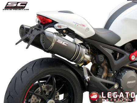 Tłumiki końcowe SC Project OVAL Carbon Ducati Monster 1100 / S / 796 / 696