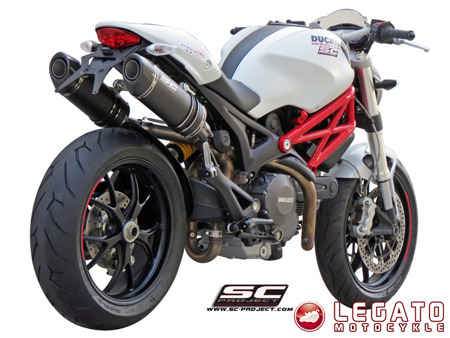 Tłumiki końcowe SC Project OVAL Carbon Ducati Monster 1100 / S / 796 / 696