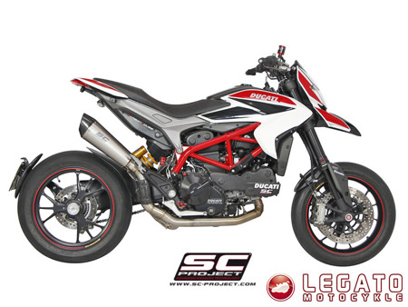 Układ wydechowy 2-1 SC Project CONIC High Titanium Ducati Hypermotard 821 2013-2016