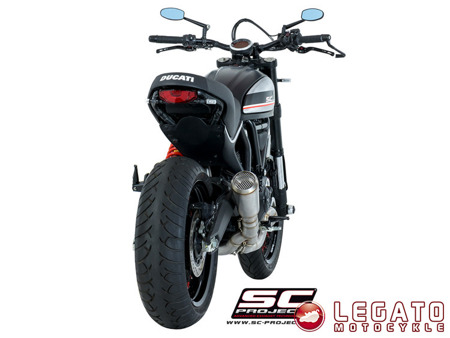 Układ wydechowy 2-1 SC Project CONIC Short Low Stainless Steel Ducati Scrambler